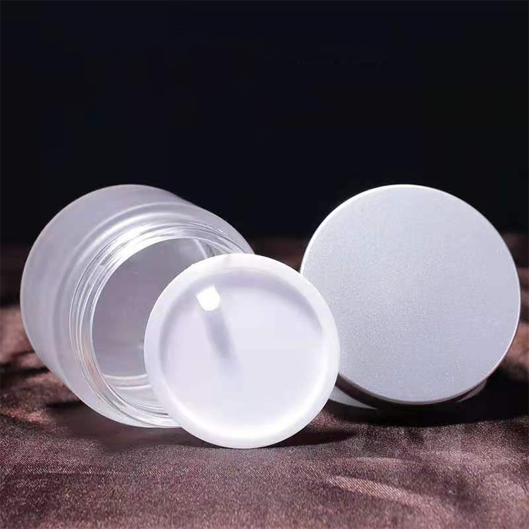 face cream jar 5 10 15 30 50 ml empty cosmetic packaging frosted glass jar with lid