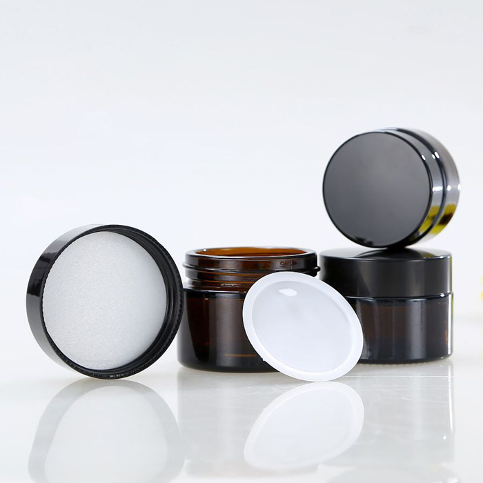 face cream jar with spoon cup shaped cosmetic jars