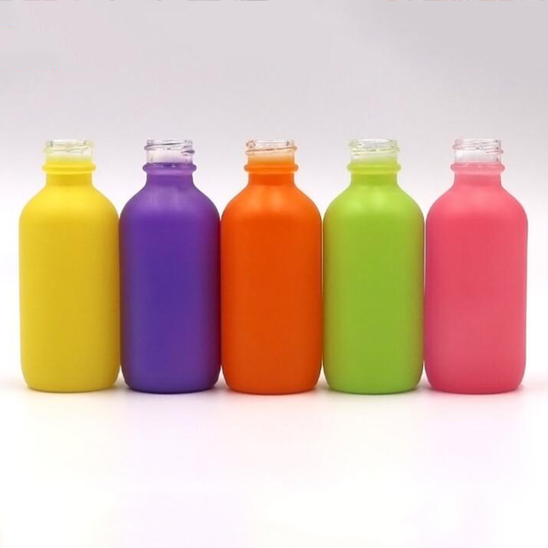 face serum essential oil clear frosted glass flat 30ml 40ml 50ml dropper bottles