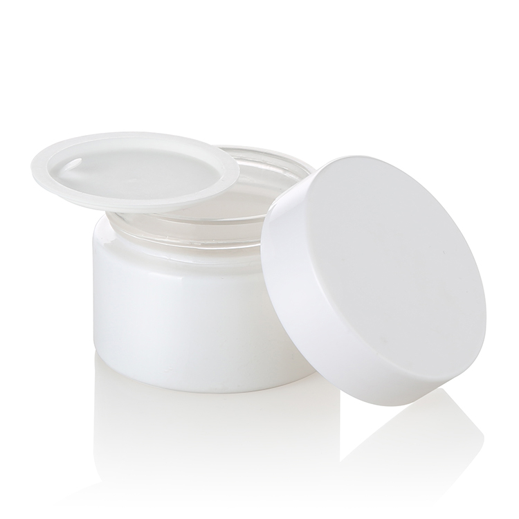 facial cream jar round glass jar standard size 30ml 50ml 100ml white glass jars