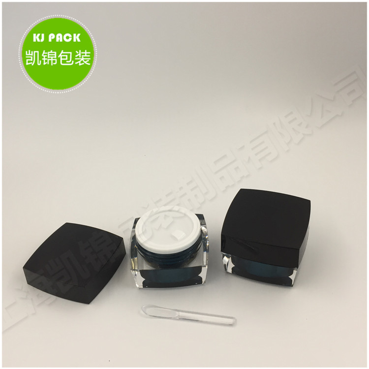 facial cream packaging empty cosmetic jars square cosmetic square jar 5G 10G 15G 30G 50G