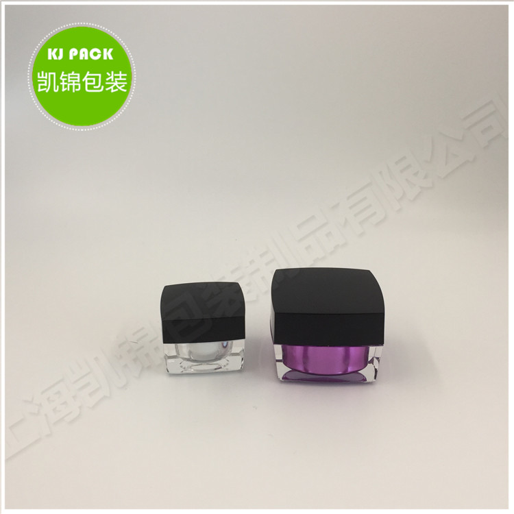facial cream packaging empty cosmetic jars square cosmetic square jar 5G 10G 15G 30G 50G
