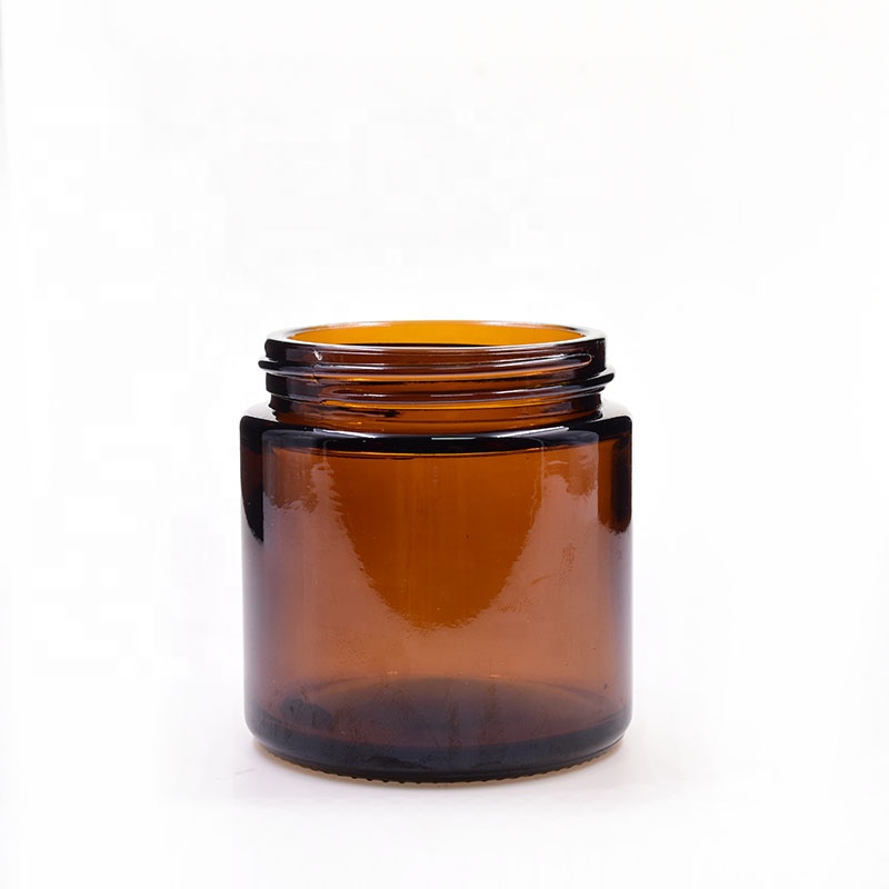 factory 120ml amber cosmetic jars 4oz sustainable kush hemp airtight flower weed jar packaging glass jar with plastic lid