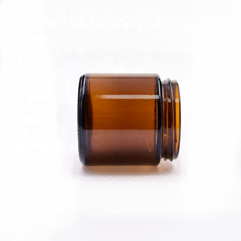 factory 120ml amber cosmetic jars 4oz sustainable kush hemp airtight flower weed jar packaging glass jar with plastic lid