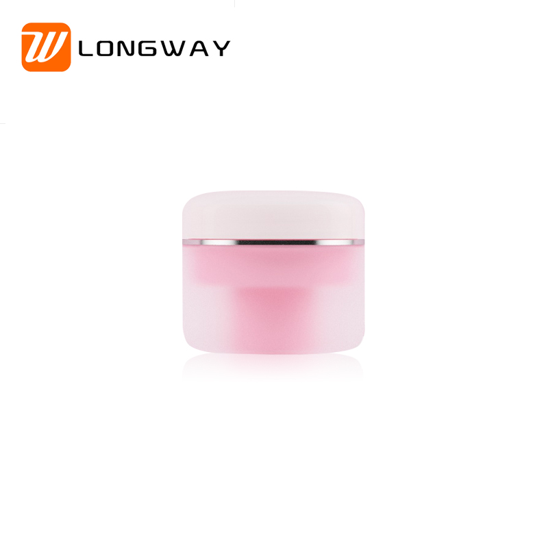 factory 30g 50g 100g 150g plastic cosmetic round matte cream pink jars for body scrub containers packaging