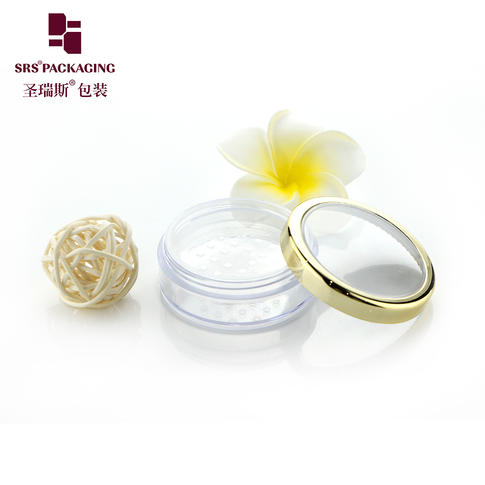 factory best selling empty acrylic cream container 10g 15g 50g cosmetic loose powder transparent jar
