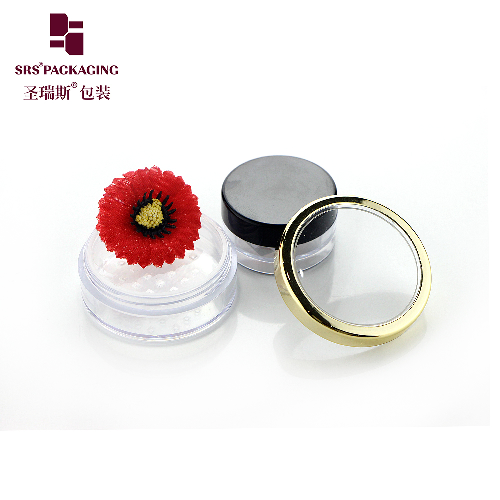 factory best selling empty acrylic cream container 10g 15g 50g cosmetic loose powder transparent jar
