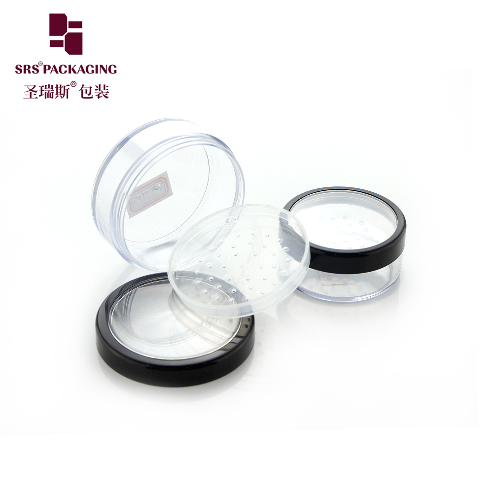 factory best selling empty acrylic cream container 10g 15g 50g cosmetic loose powder transparent jar