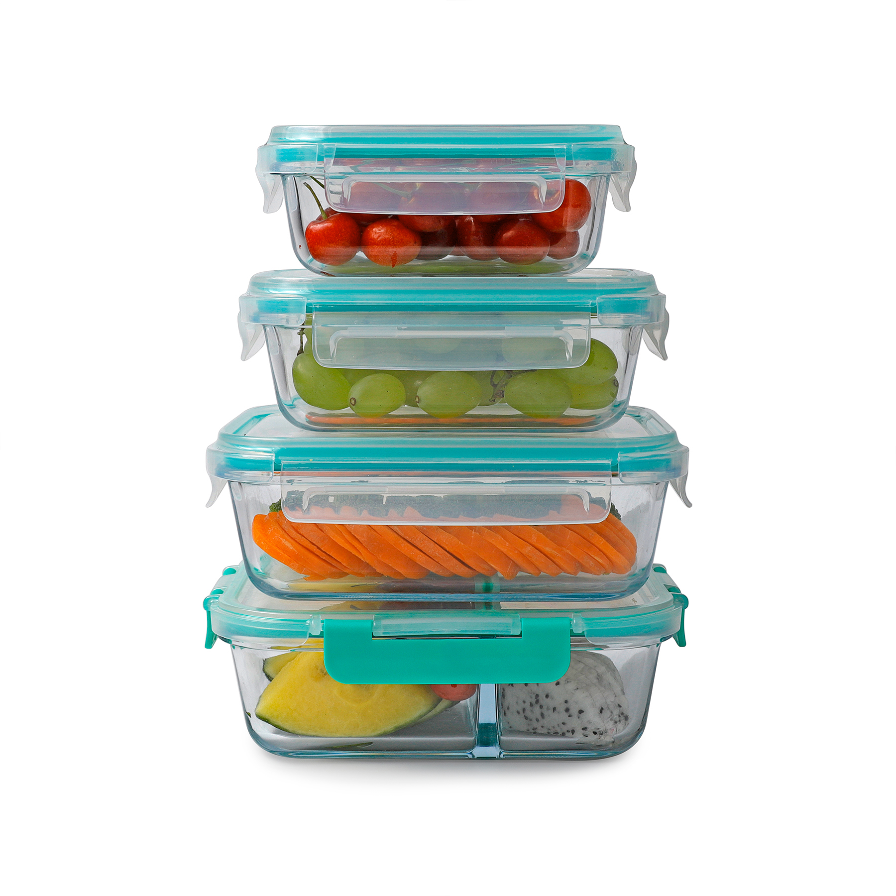 factory box food container glass with great price