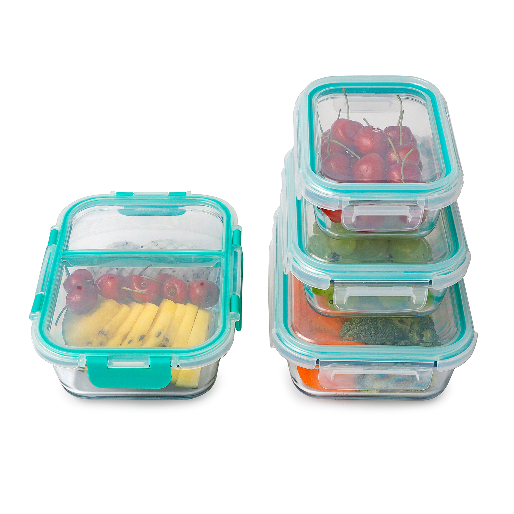 factory box food container glass with great price