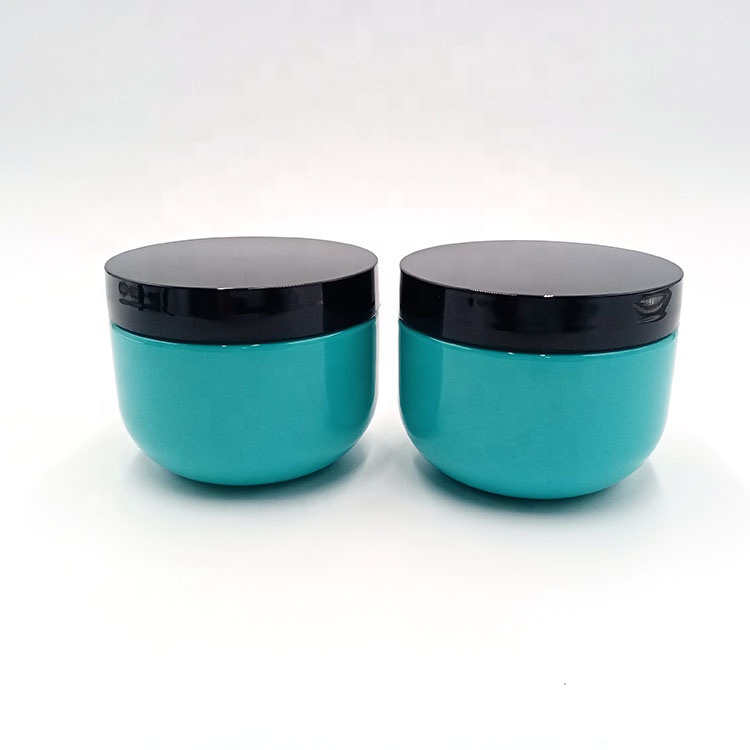 factory custom PP jar 180ml 300ml empty makeup containers for packaging skin care cream Oval shape PP plastic hair cream jar