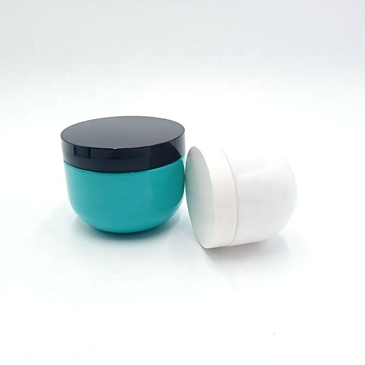 factory custom PP jar 180ml 300ml empty makeup containers for packaging skin care cream Oval shape PP plastic hair cream jar