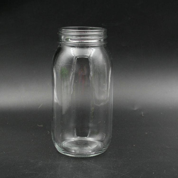 factory custom big style 700ml food sugar nut jam glass storage jar