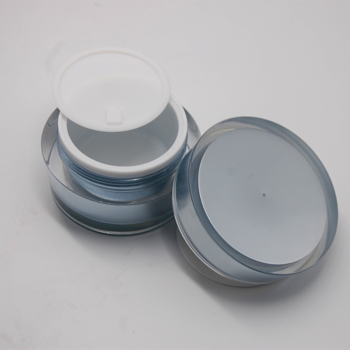 factory direct double round 50g acrylic cosmetics jars packaging