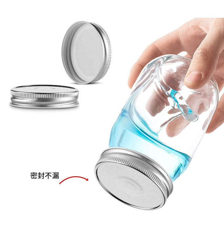 factory direct sale 500ml wide mouth large glass mason jar with metal 2piece lid