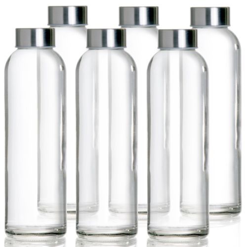 factory direct sale BPA free stainless steel cap 500ml glass water bottle