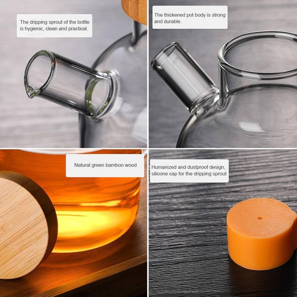 factory direct sale Customized glass oil bottle for kitchen