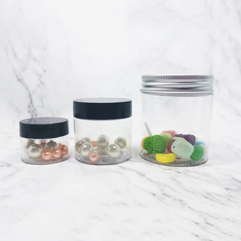 factory new design 150ml PET cosmetics cream jar Sealed tank Facial mask container