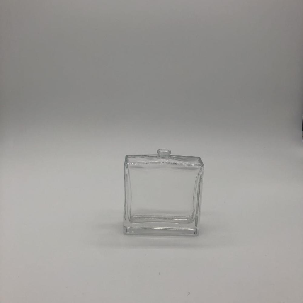 factory premium 50ml square glass perfume bottle with spray pump cap
