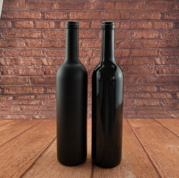 factory price 750ml bordeaux wine glass bottle with wooden lid