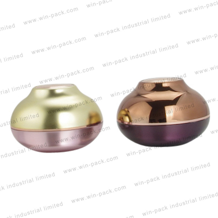 factory price cosmetic containers packaging white and gold cosmetic acrylic jar 20g 30g 50g 100g