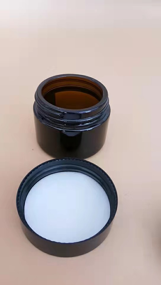 factory price custom private lable amber glass packaging cosmetic jar bottle