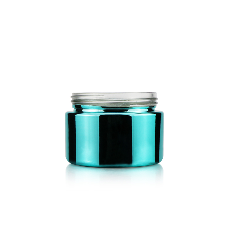 factory price empty 60ml 120ml 1oz 2oz 3oz 4oz shiny airtight glass jar Electroplated glass bottle jars