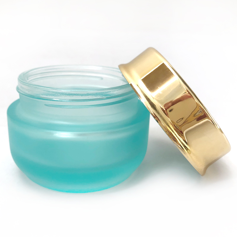 factory price empty face whitening cream and mask packaging 30g 50g glass cosmetic jars and lids