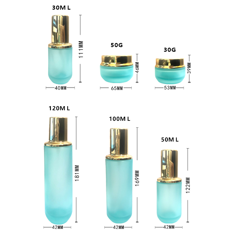 factory price empty face whitening cream and mask packaging 30g 50g glass cosmetic jars and lids