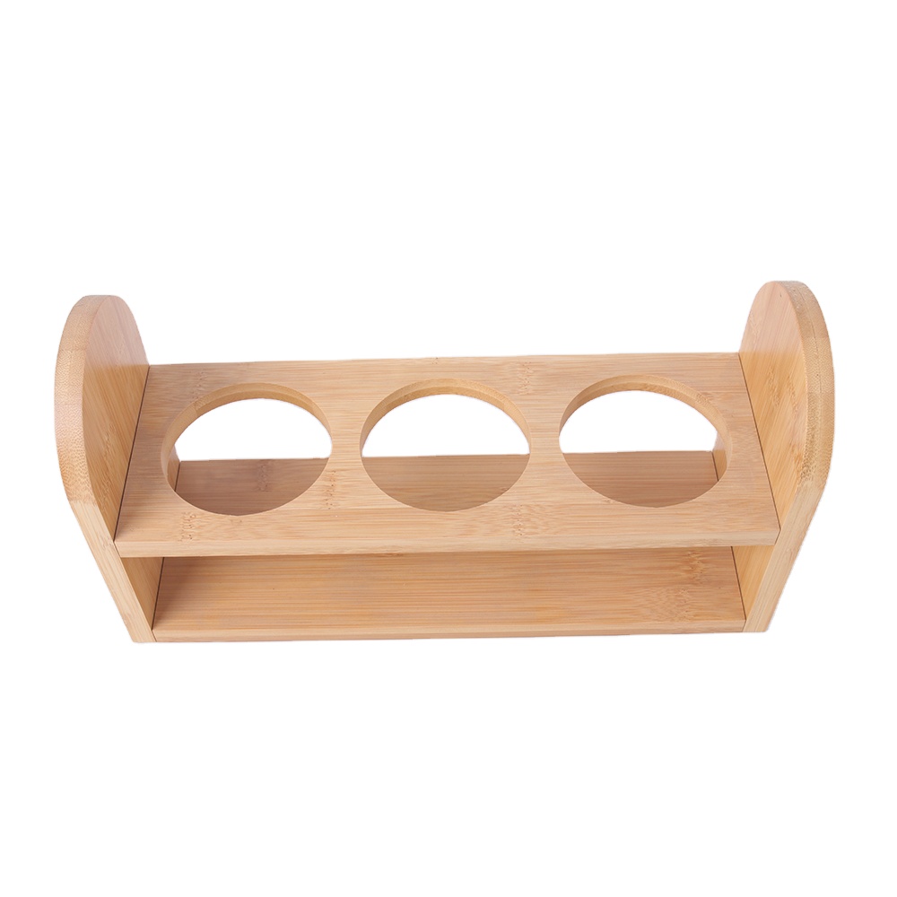 factory price fashion kitchen wooden lid storage bottle spice jar set