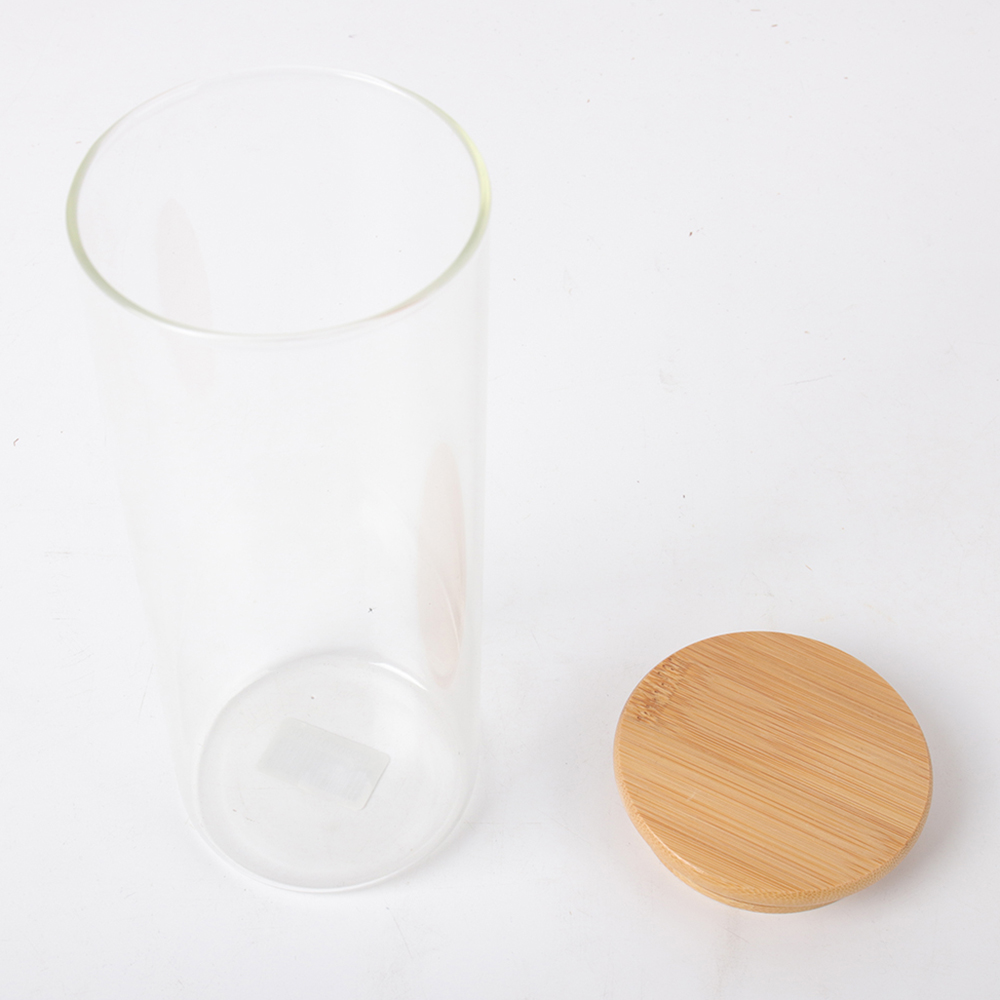 factory price fashion kitchen wooden lid storage bottle spice jar set