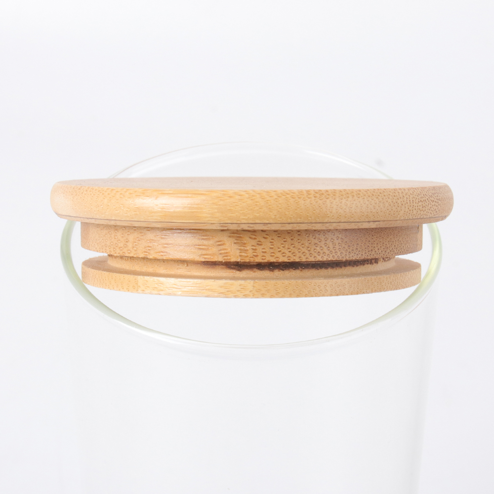 factory price fashion kitchen wooden lid storage bottle spice jar set