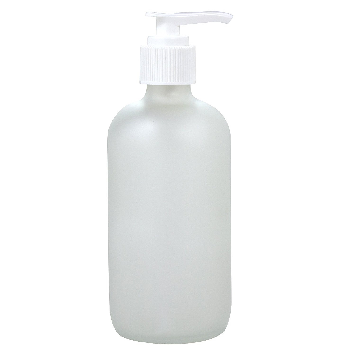 factory price frosted glass cosmetic lotion cream pump bottle