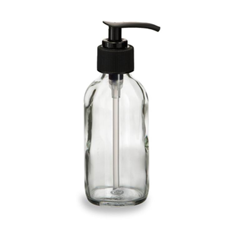 factory price frosted glass cosmetic lotion cream pump bottle