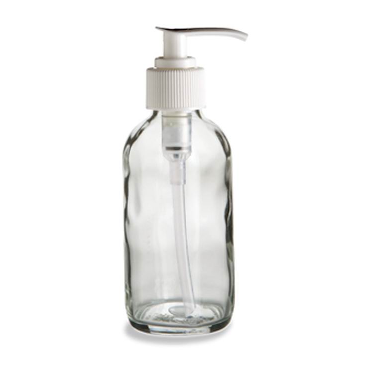 factory price frosted glass cosmetic lotion cream pump bottle