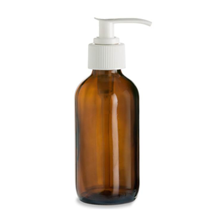 factory price frosted glass cosmetic lotion cream pump bottle