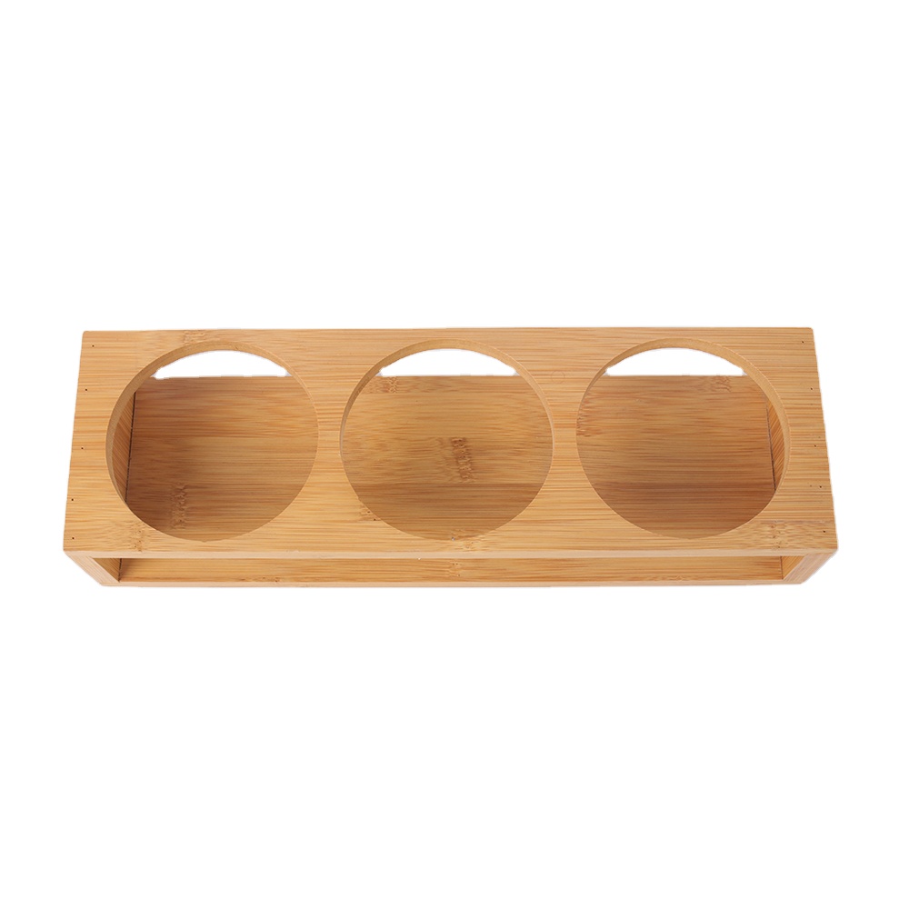 factory price kitchen cooking a set of 3 cans spice jar with wood lid