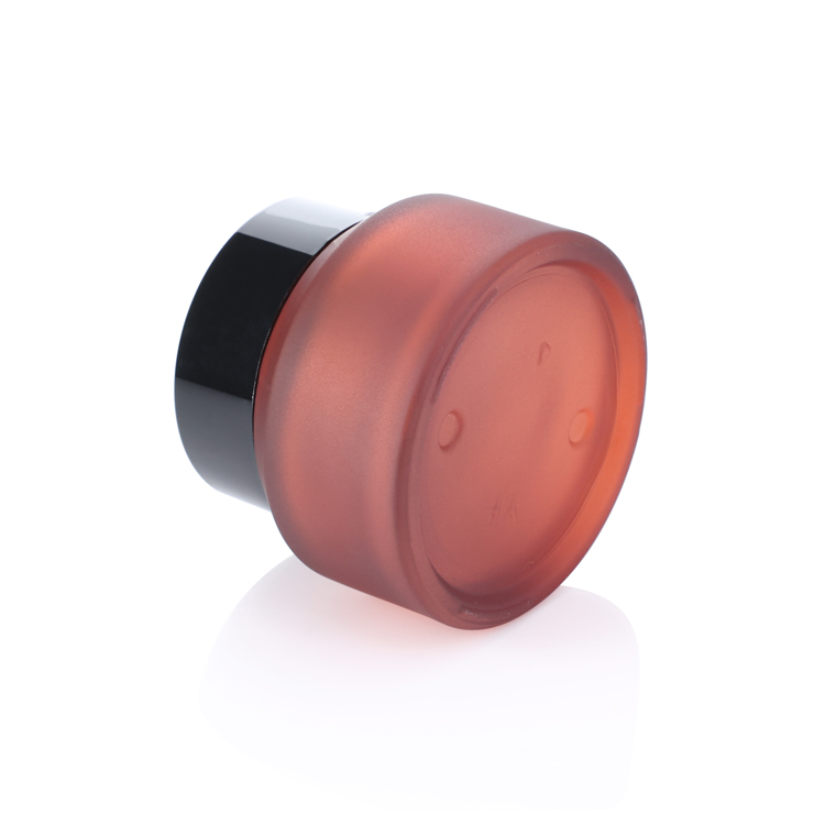 factory price red empty face whitening cream and mask packaging 50g 100g glass cosmetic jars and lids