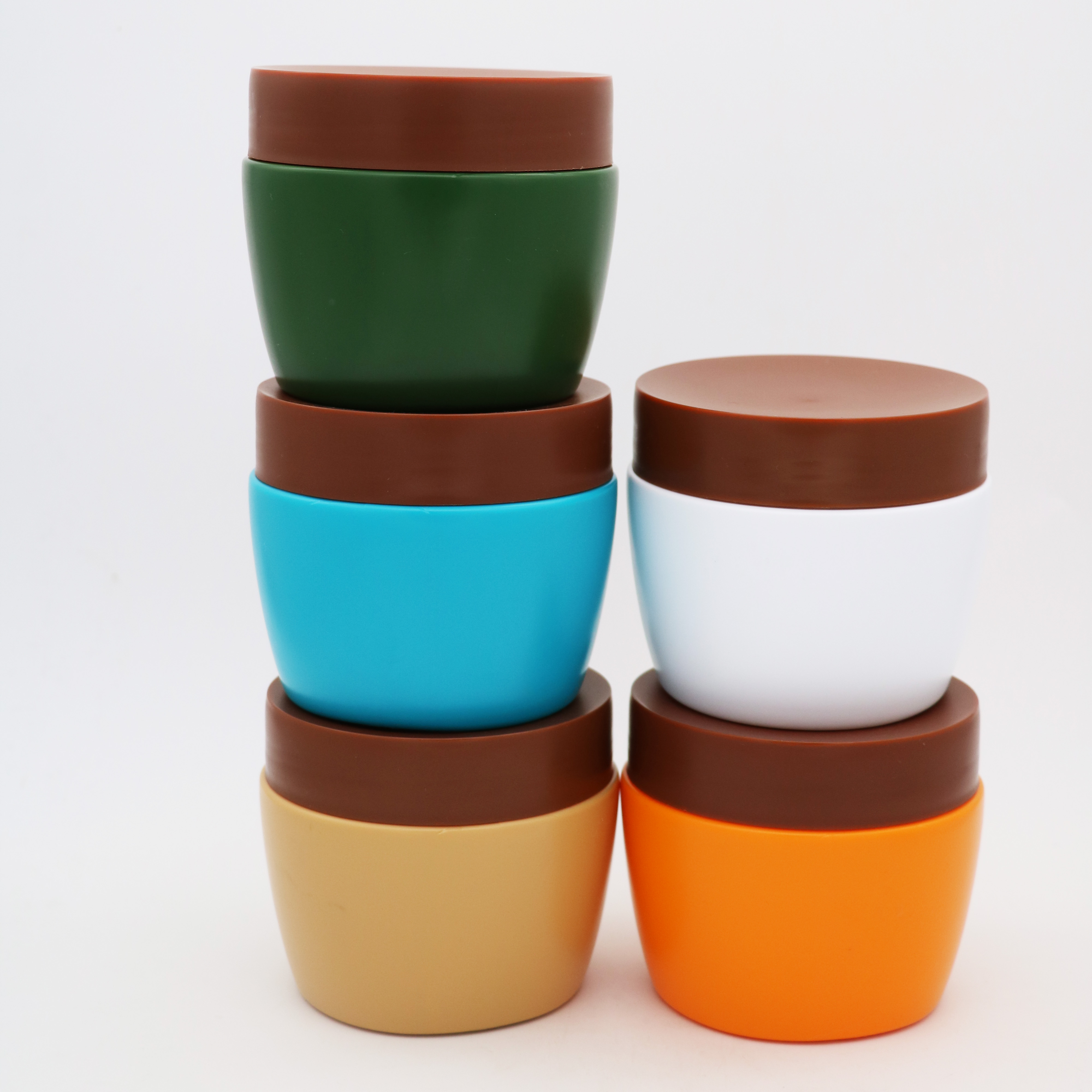 factory production 500ml  hair product  jar PP  plastic cosmetic packaging empty pp jar with lid