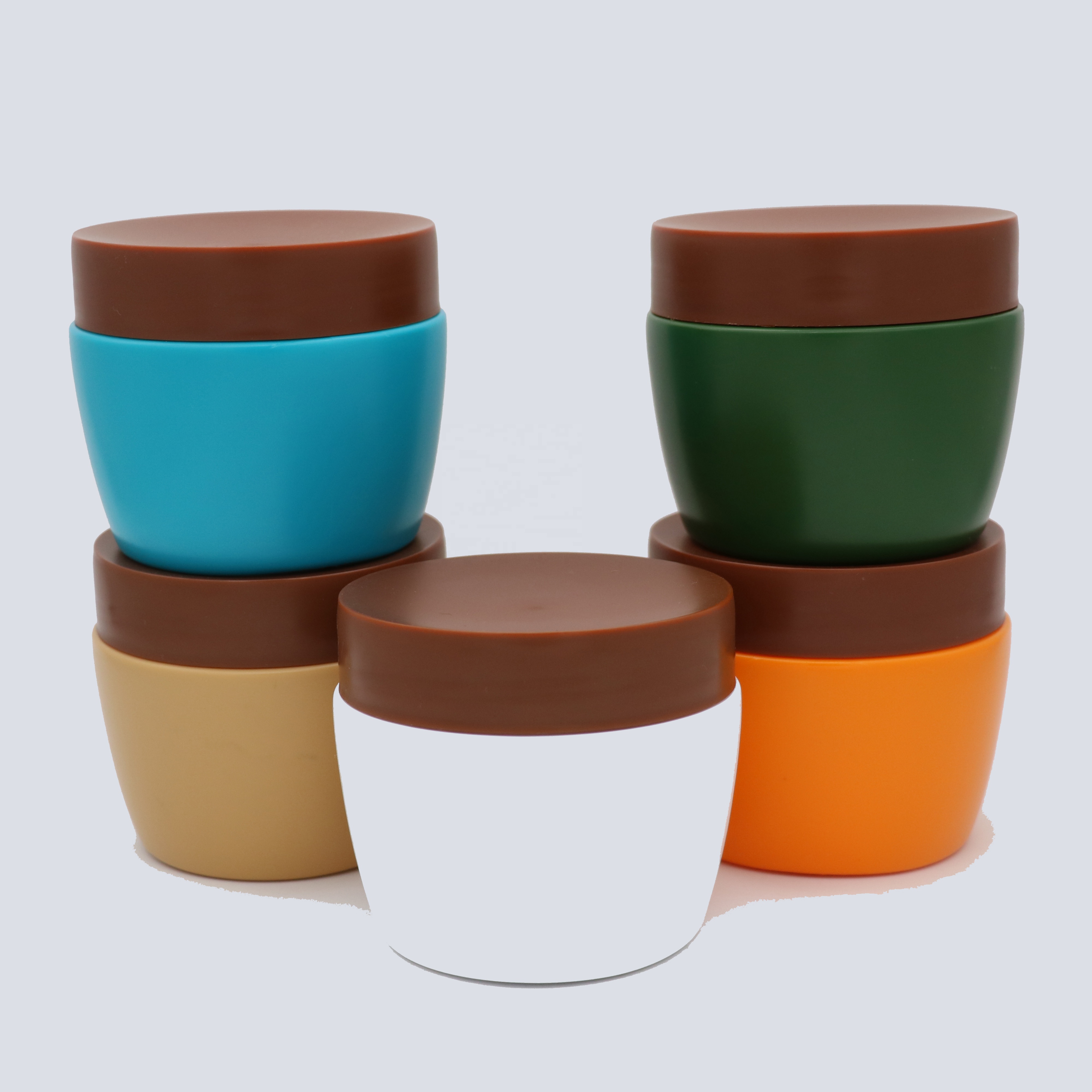 factory production 500ml hair product jar PP plastic cosmetic packaging empty pp jar with lid