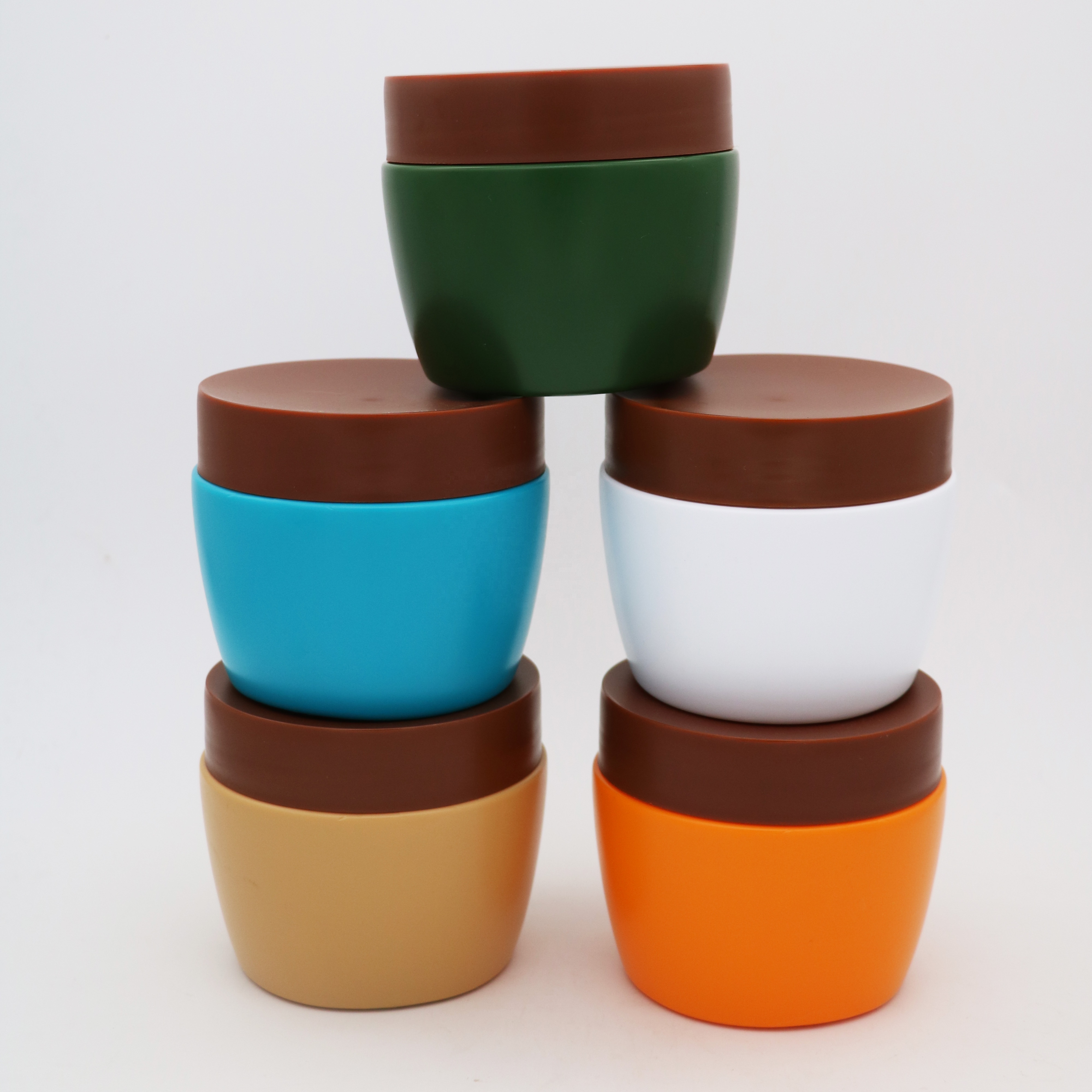 factory production 500ml hair product jar PP plastic cosmetic packaging empty pp jar with lid