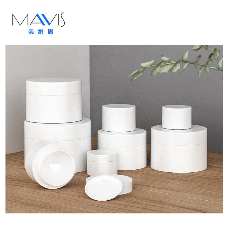 factory supplier plastic cosmetic jars plastic jar with lids