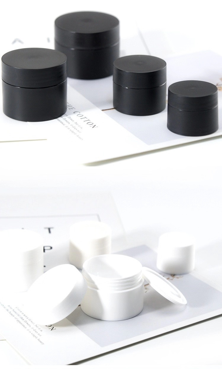 factory wholesale 5ml 15ml 20ml 30ml black amber frosted cosmetic cream glass jar with lid