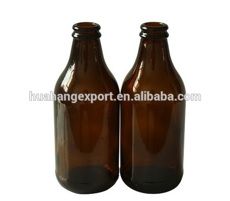 factory wholesale 8oz stubby beer bottle with golden crown cap