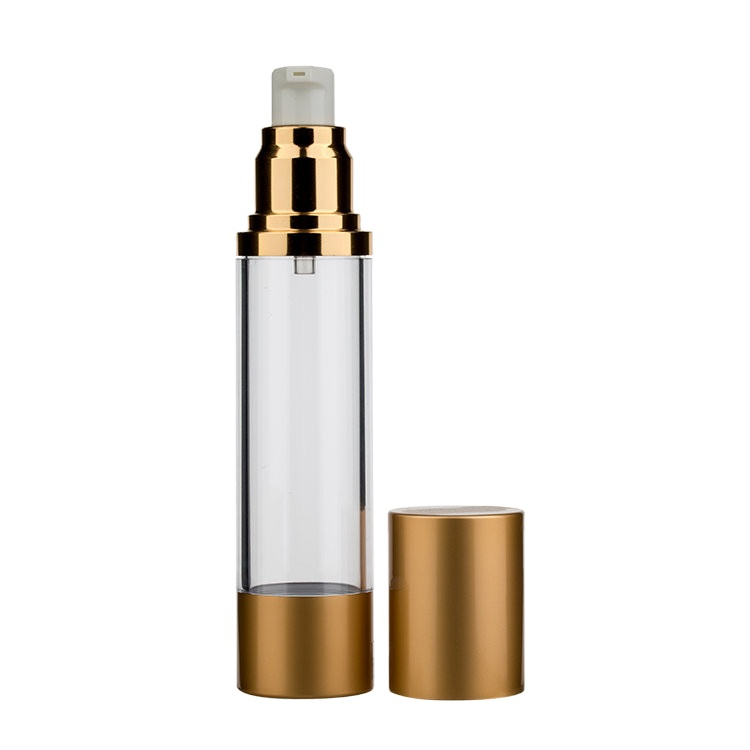 factory wholesale gold silver 15ml 30ml 50ml 80ml 100ml 120ml vacuum airless glass pump cosmetic bottle