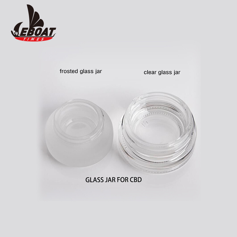 factory wholesale small glass jars high quality cbd wax jars with lid