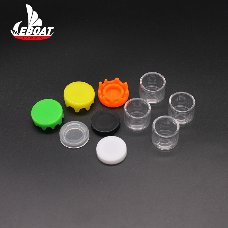 factory wholesale small glass jars high quality cbd wax jars with lid