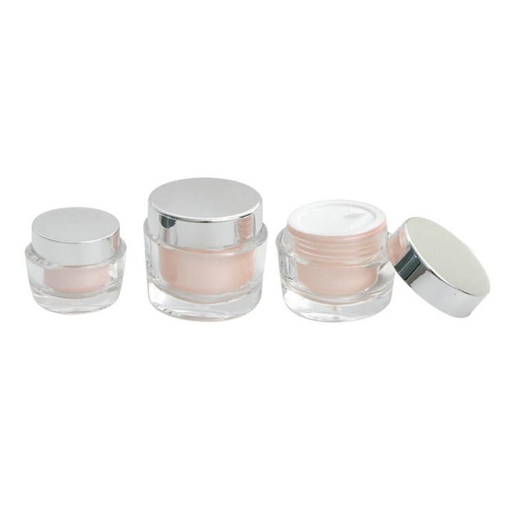 fancy cream jar plastic packaging luxury cosmetic jar small cosmetic jars with gold lids
