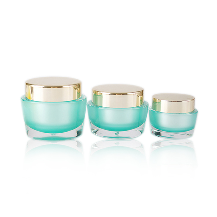 fancy cream jar plastic packaging luxury cosmetic jar small cosmetic jars with gold lids