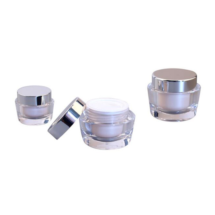 fancy cream jar plastic packaging luxury cosmetic jar small cosmetic jars with gold lids
